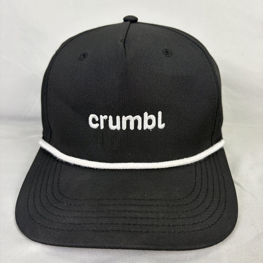 Cap America Crumbl Cookies Snapback Hat Unisex OSFM Black Rope Detail Cap